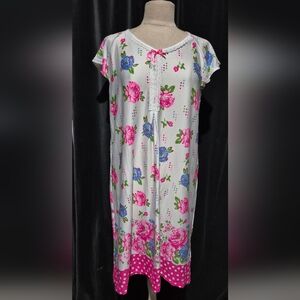 BETSY TW Floral Pink and White Women's Dress